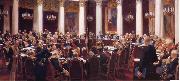 Ilya Repin Formal Session of the State Council Held to Hark its Centeary on 7 May 1901,1903 Sweden oil painting artist